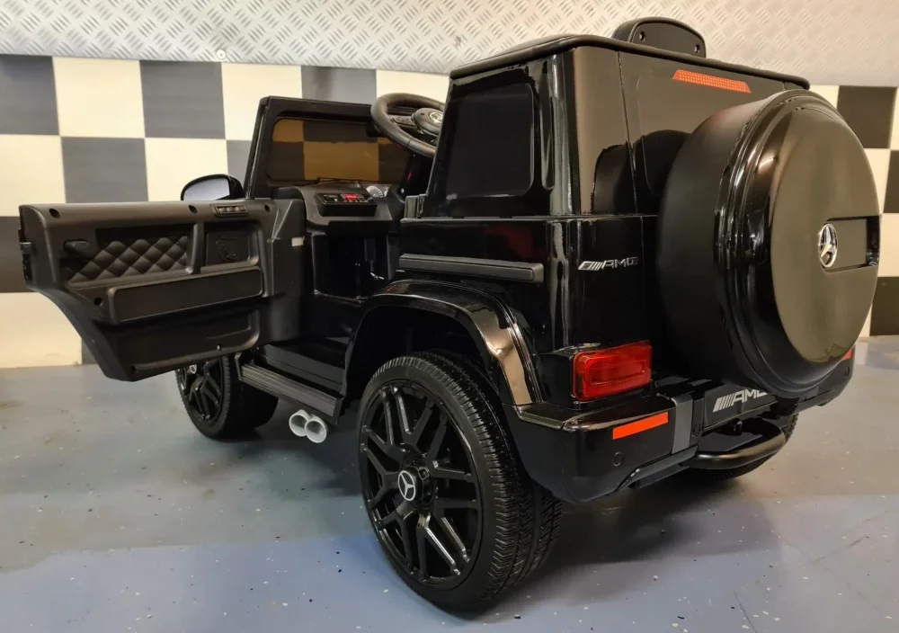 Cars4Kids Masinuta electrica pentru copii Mercedes G63 AMG Negru 12V licenta oficiala 4 motoare telecomanda 2.4G