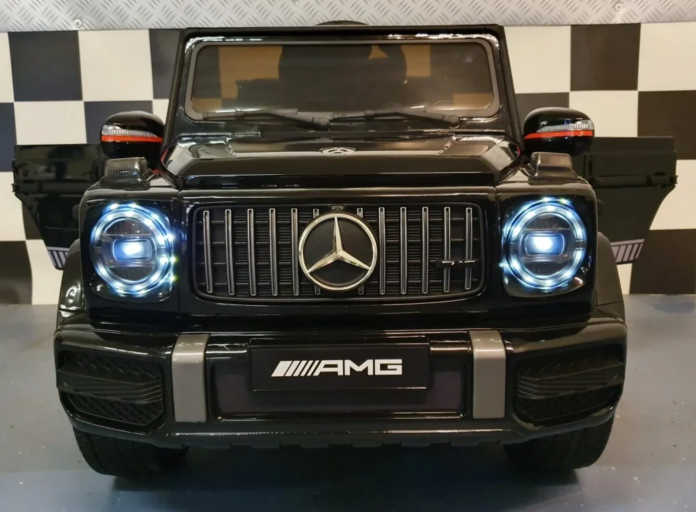 Cars4Kids Masinuta electrica pentru copii Mercedes G63 AMG Negru 12V licenta oficiala 4 motoare telecomanda 2.4G