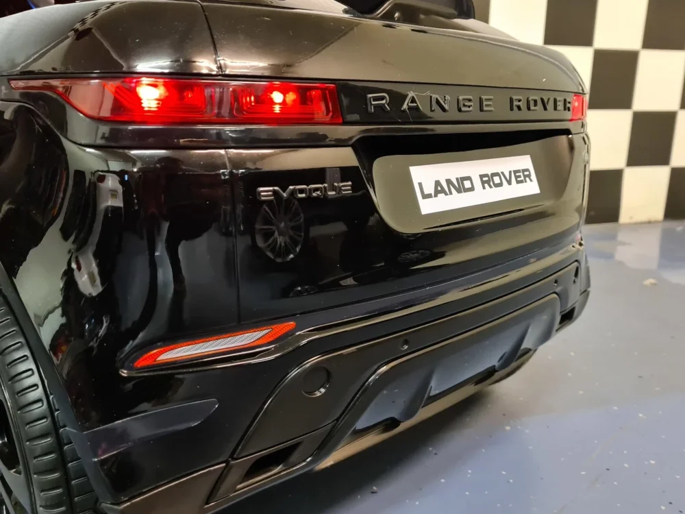 Cars4Kids Masinuta electrica Range Rover Evoque Negru Metalic 4x4 12V telecomanda 2.4G 4 motoare scaun piele