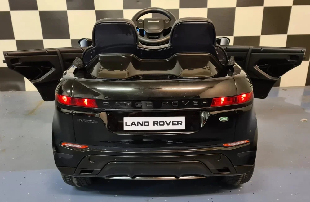 Cars4Kids Masinuta electrica Range Rover Evoque Negru Metalic 4x4 12V telecomanda 2.4G 4 motoare scaun piele
