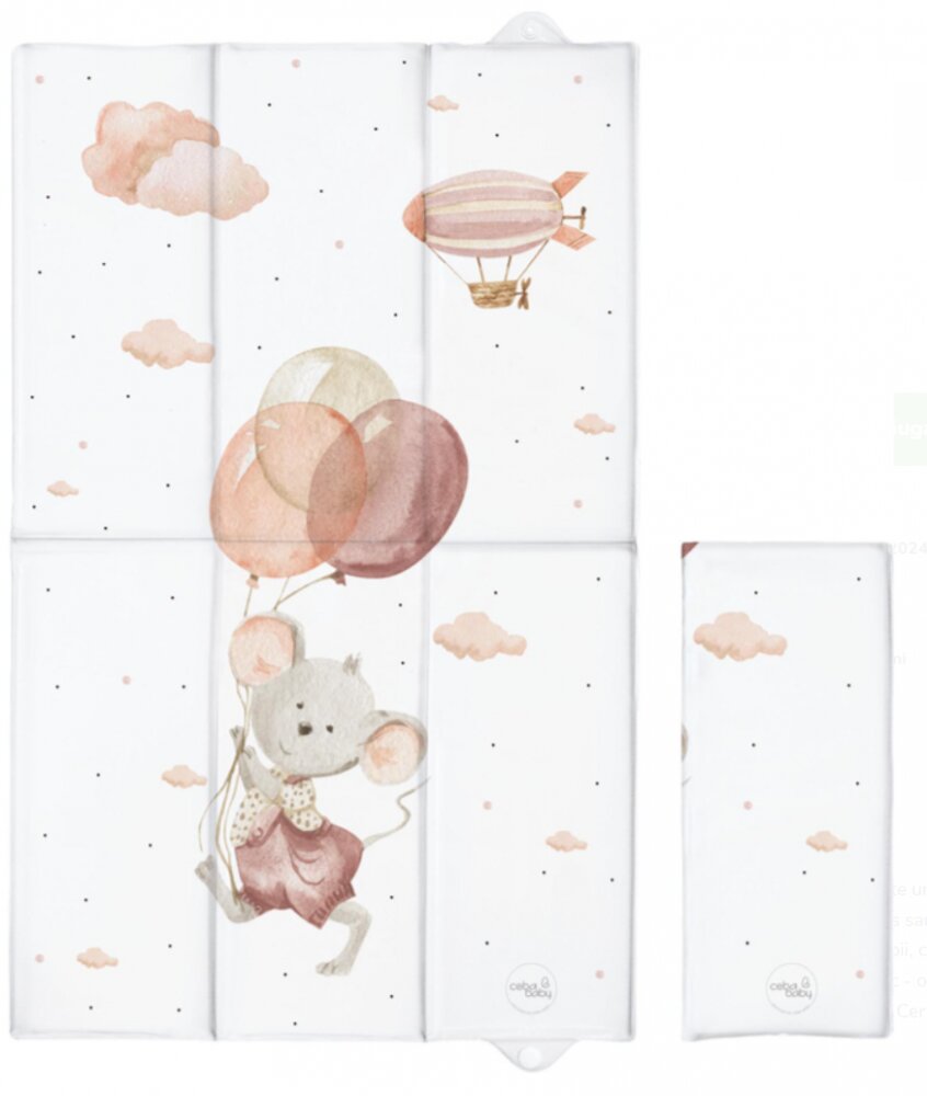 Ceba Baby Saltea de infasat pliabila Soricel 40x60 cm