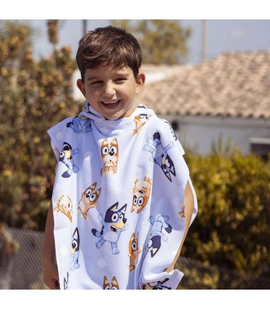 Cerda Poncho pentru copii Bluey 50x115 cm