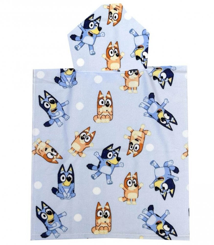 Cerda Poncho pentru copii Bluey 50x115 cm