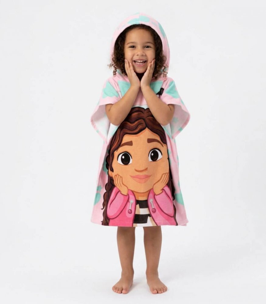 Cerda Poncho pentru copii Gabbys Dollhouse 55x110 cm