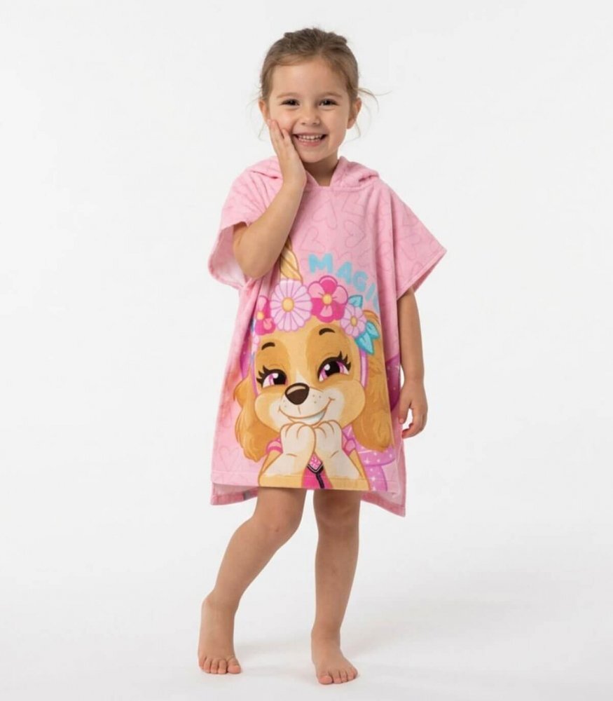 Cerda Poncho pentru copii Paw Patrol Sky 55x110 cm
