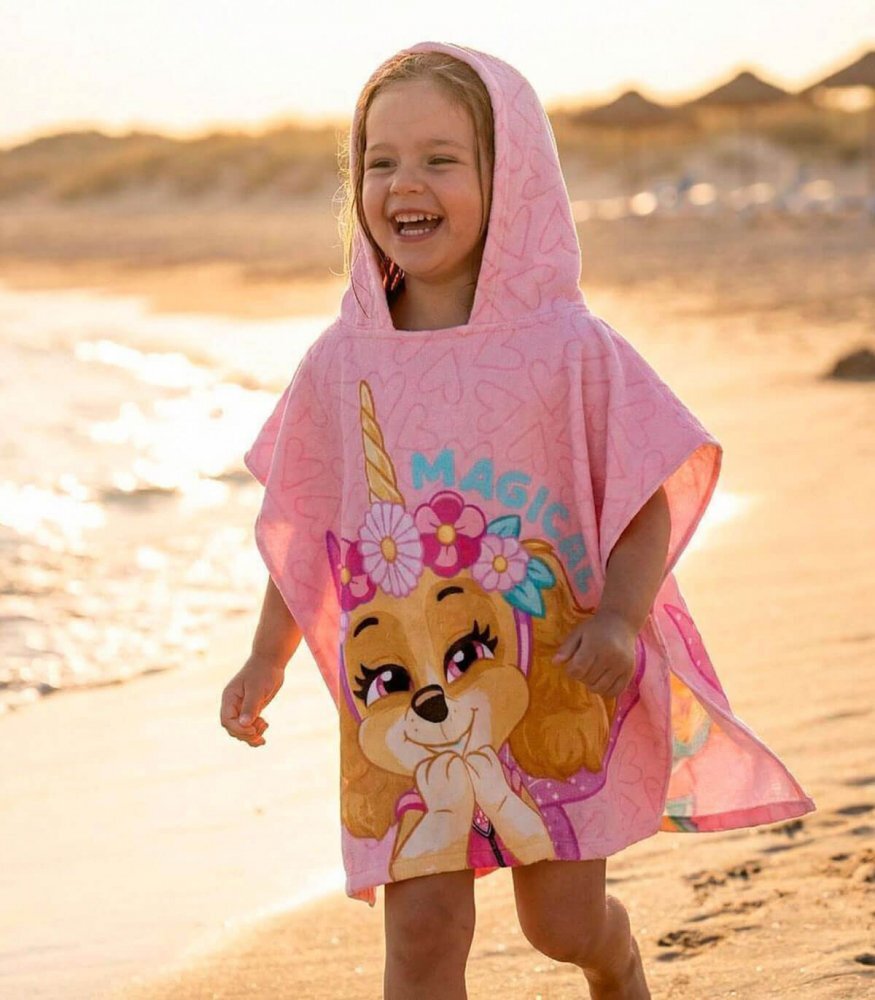 Cerda Poncho pentru copii Paw Patrol Sky 55x110 cm