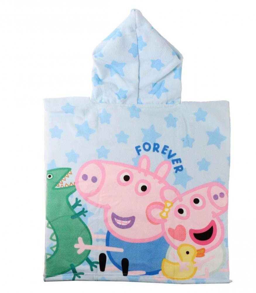 Cerda Poncho pentru copii Peppa Pig 55x110 cm