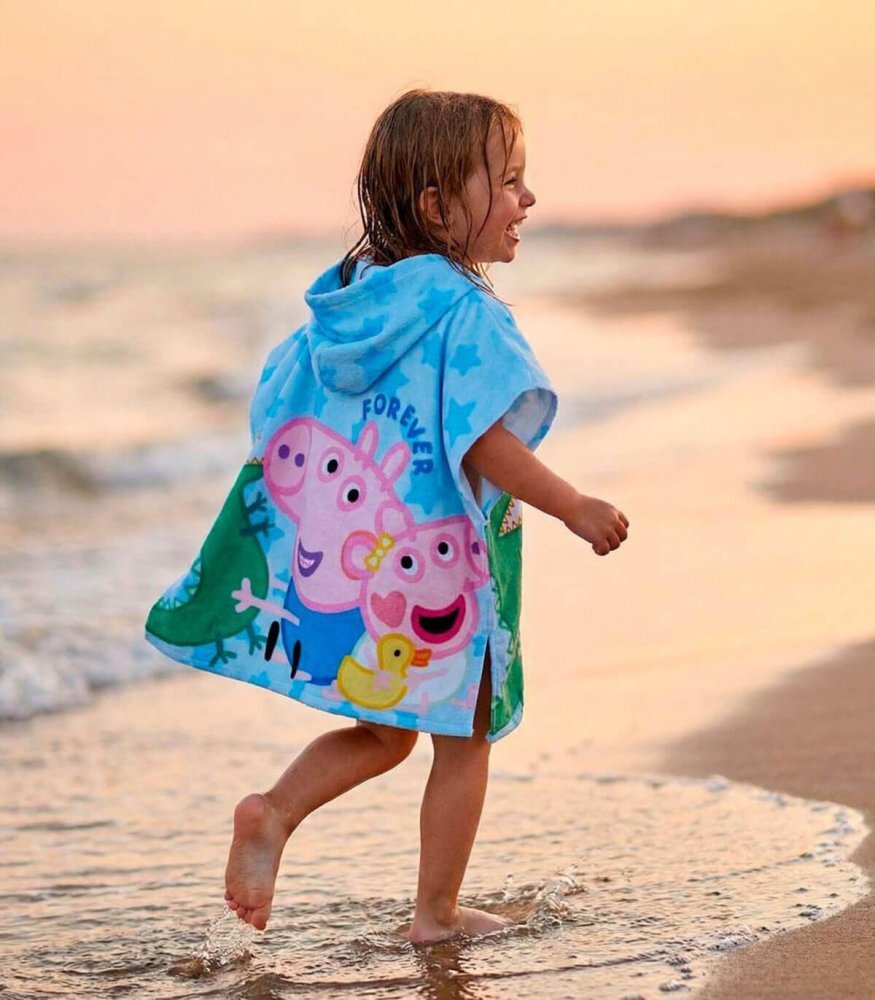 Cerda Poncho pentru copii Peppa Pig 55x110 cm