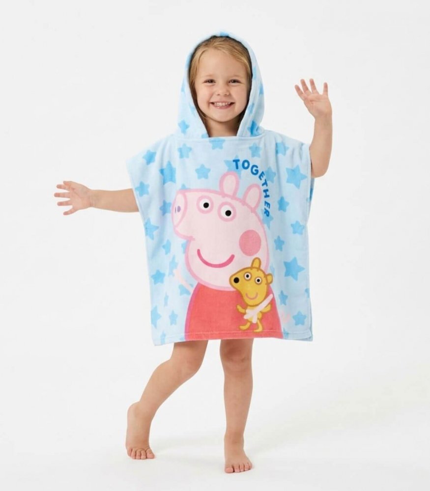 Cerda Poncho pentru copii Peppa Pig 55x110 cm