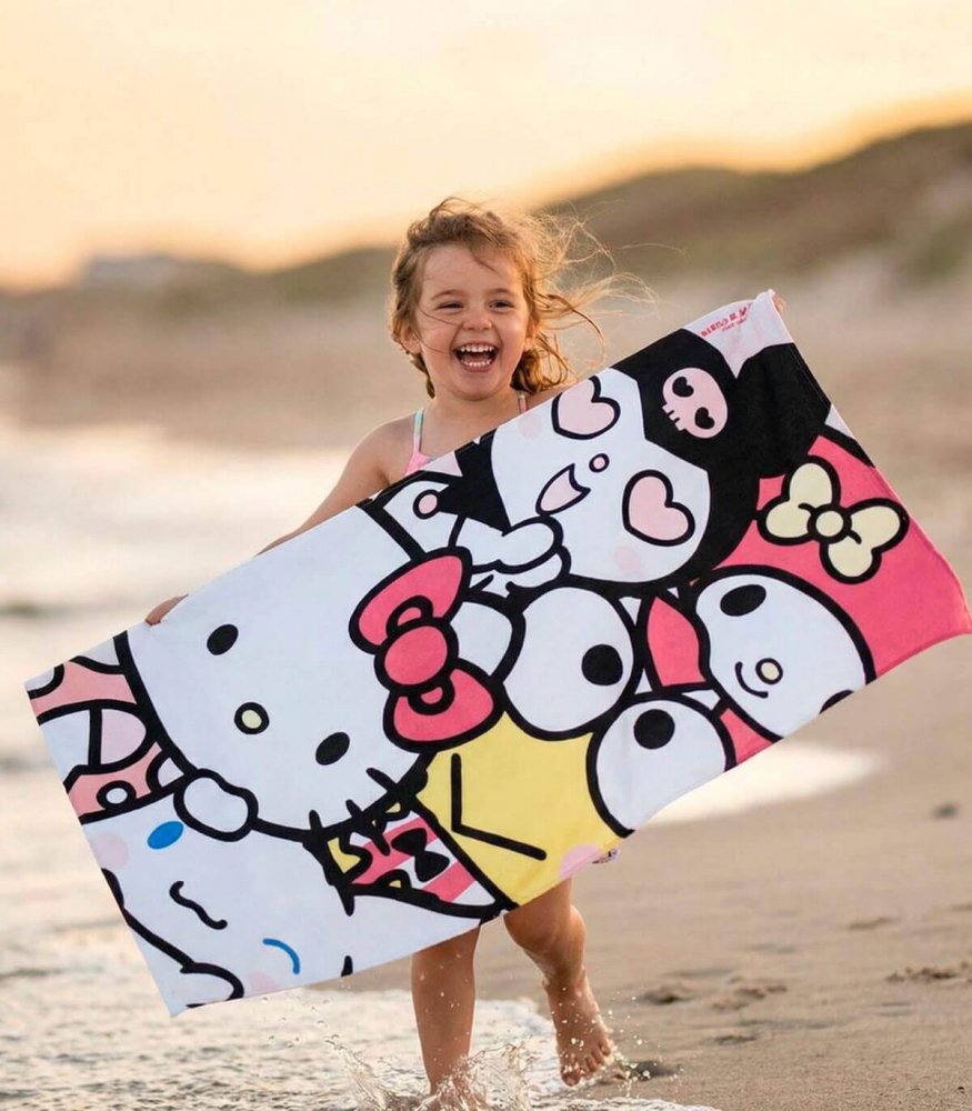 Cerda Prosop pentru plaja 140x70 cm Hello Kitty