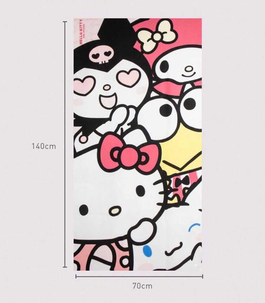 Cerda Prosop pentru plaja 140x70 cm Hello Kitty