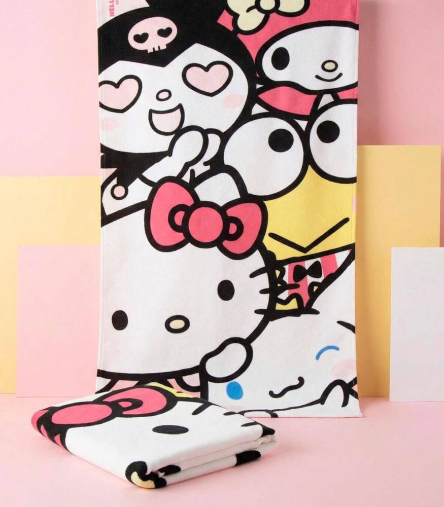 Cerda Prosop pentru plaja 140x70 cm Hello Kitty