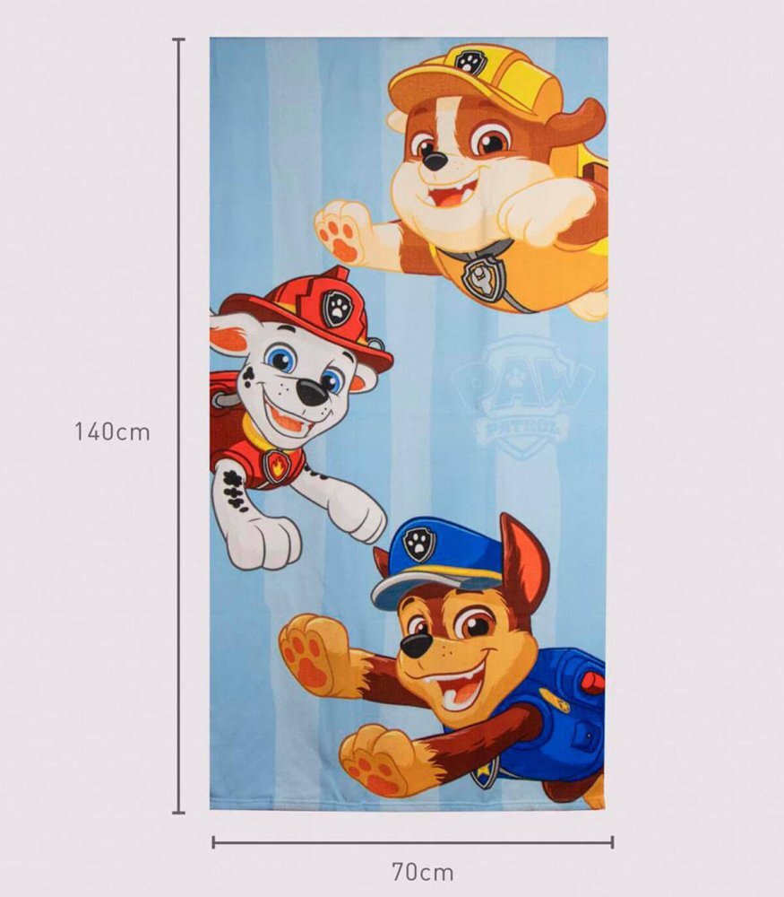 Cerda Prosop pentru plaja 140x70 cm Paw Patrol