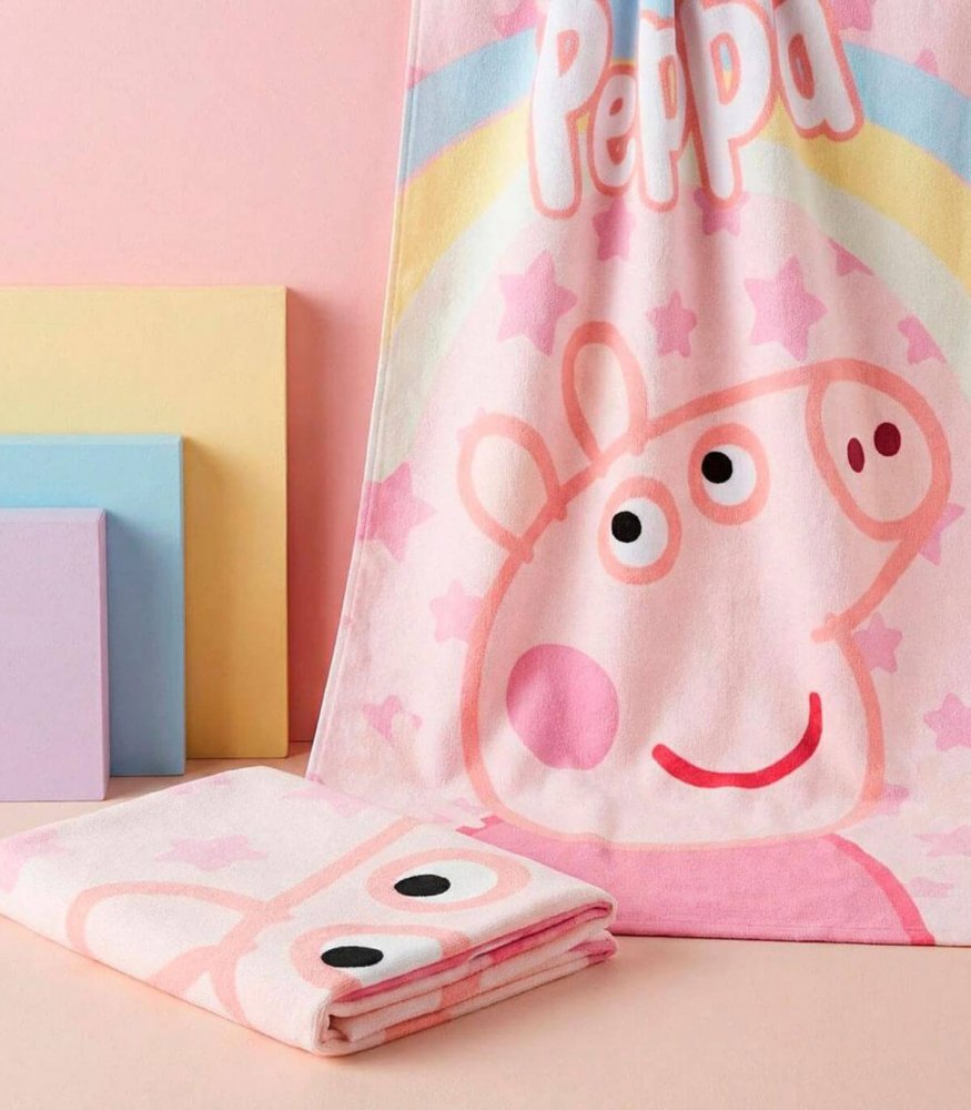 Cerda Prosop pentru plaja 140x70 cm Peppa Pig