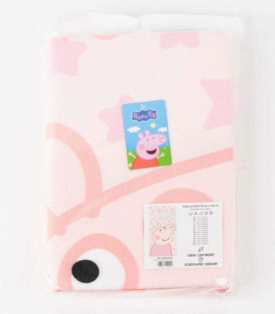 Cerda Prosop pentru plaja 140x70 cm Peppa Pig
