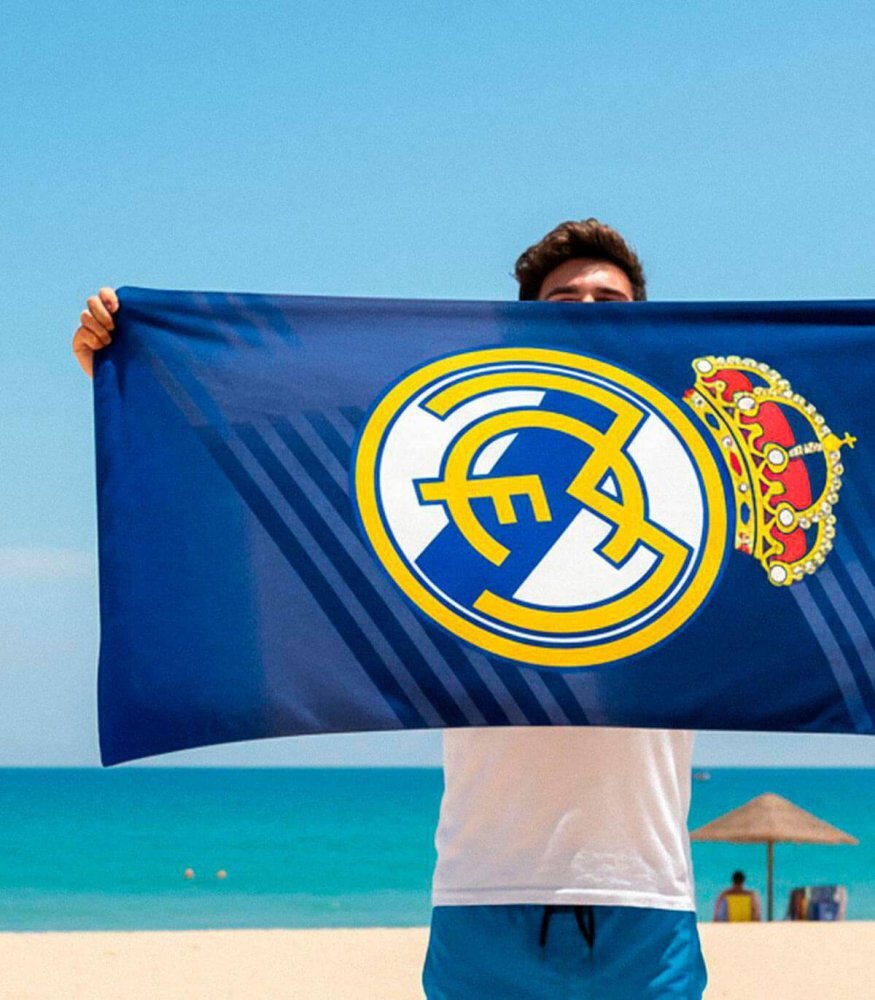 Cerda Prosop pentru plaja 140x70 cm Real Madrid