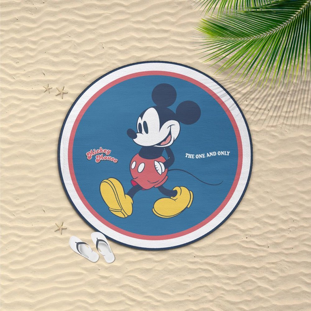 Cerda Prosop rotund pentru plaja Mickey Mouse 140 cm