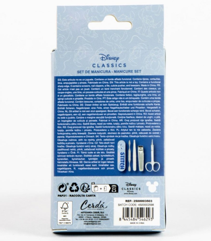 Cerda Set de ingrijire pentru copii 5 piese Stitch