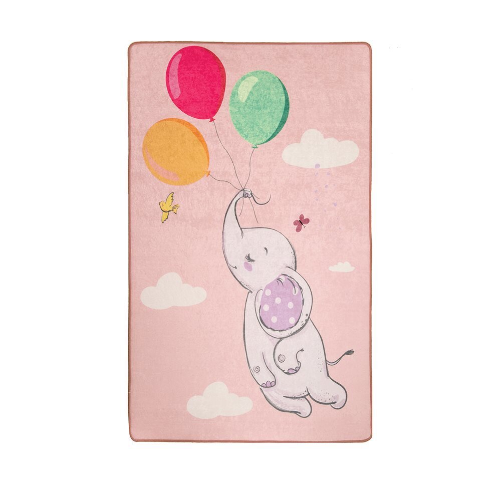 Chilai Home Covor antiderapant pentru copii Balloons Pink 100x150 cm