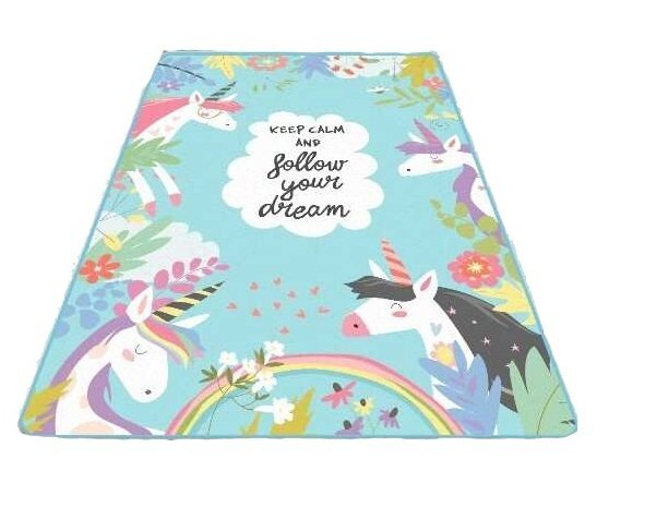 Chilai Home Covor antiderapant pentru copii Cute Unicorn 100x150 cm