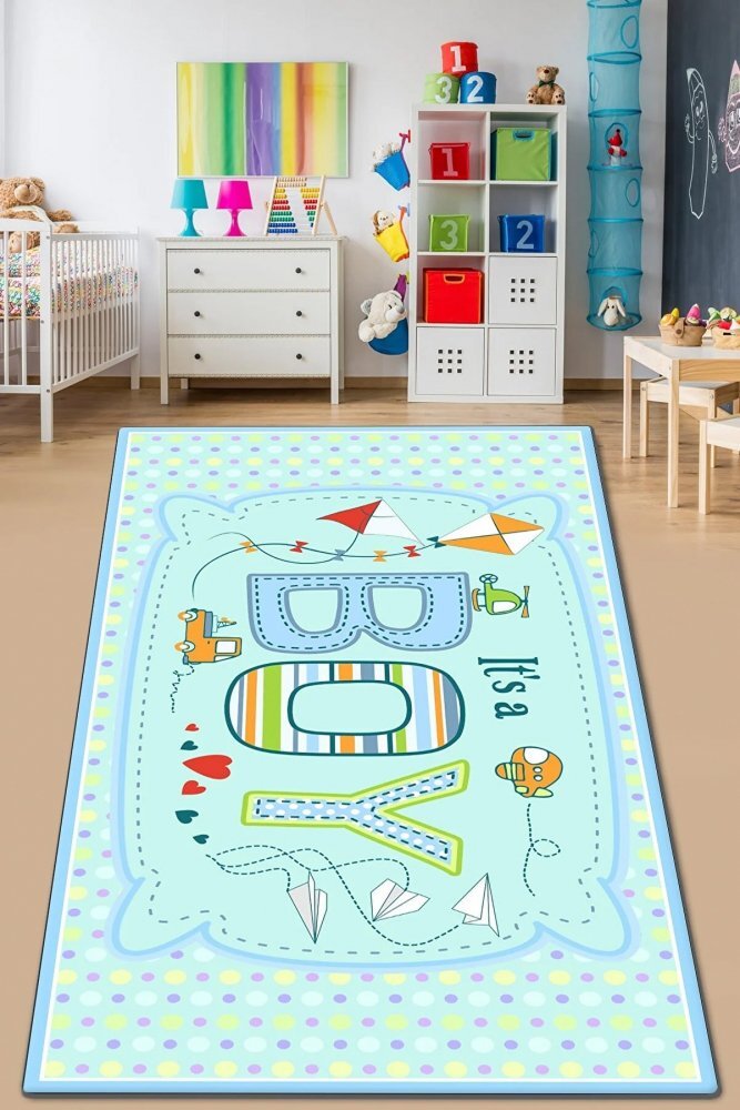 Chilai Home Covor antiderapant pentru copii Its a Boy 150x200 cm