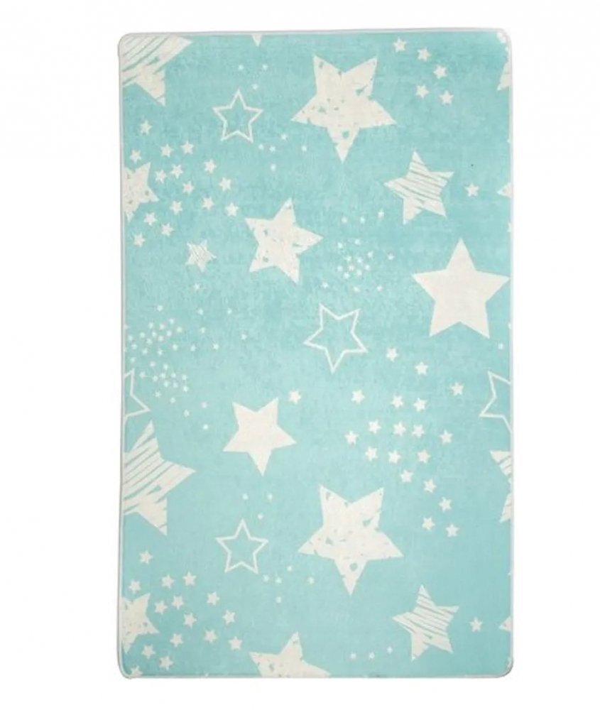 Chilai Home Covor antiderapant pentru copii Stars Blue 150x200 cm