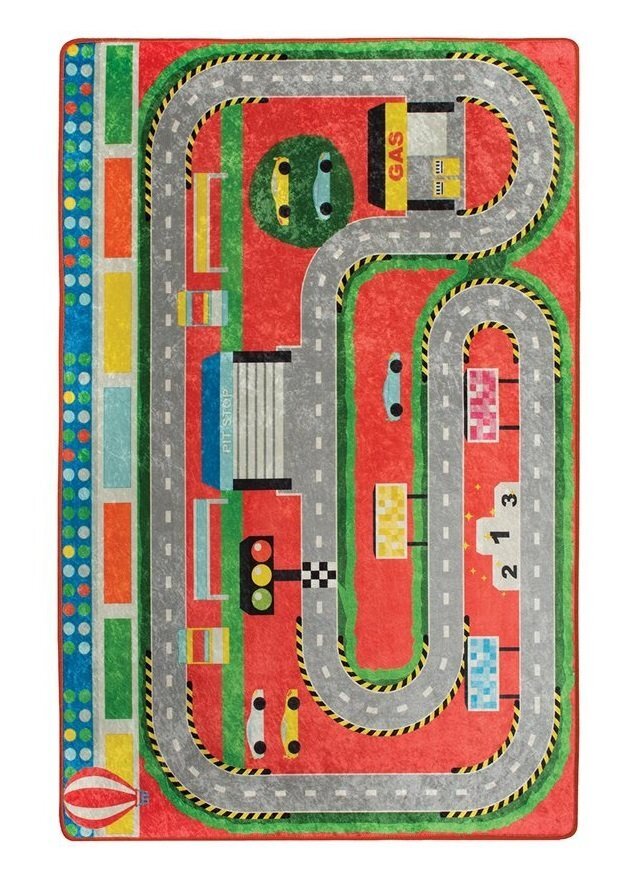 Chilai Home Covor antiderapant pentru copii Station Red 150x200 cm