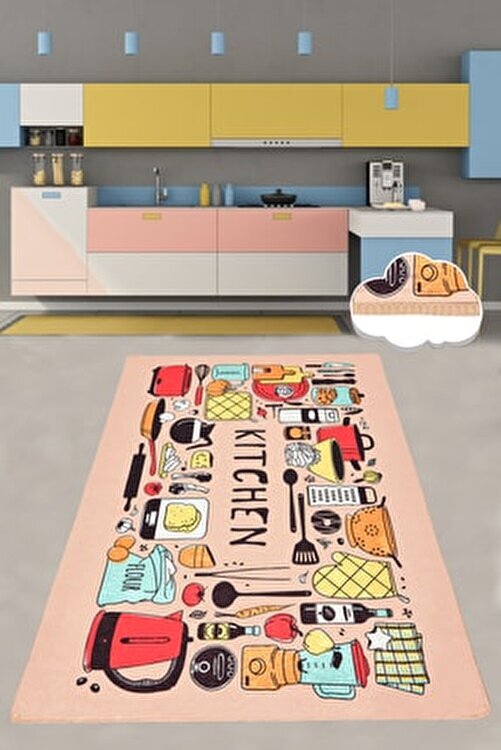 Chilai Home Covor de bucatarie antiderapant 80x150 cm Happy Lunch