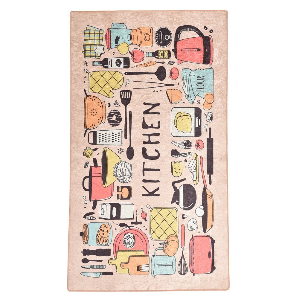 Chilai Home Covor de bucatarie antiderapant 80x150 cm Happy Lunch
