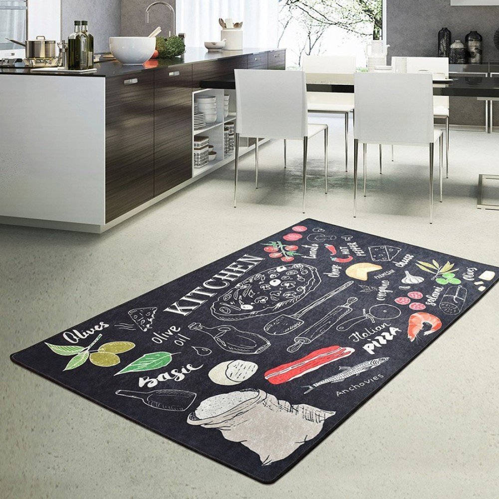 Chilai Home Covor de bucatarie antiderapant 80x150 cm Pizza Italiana