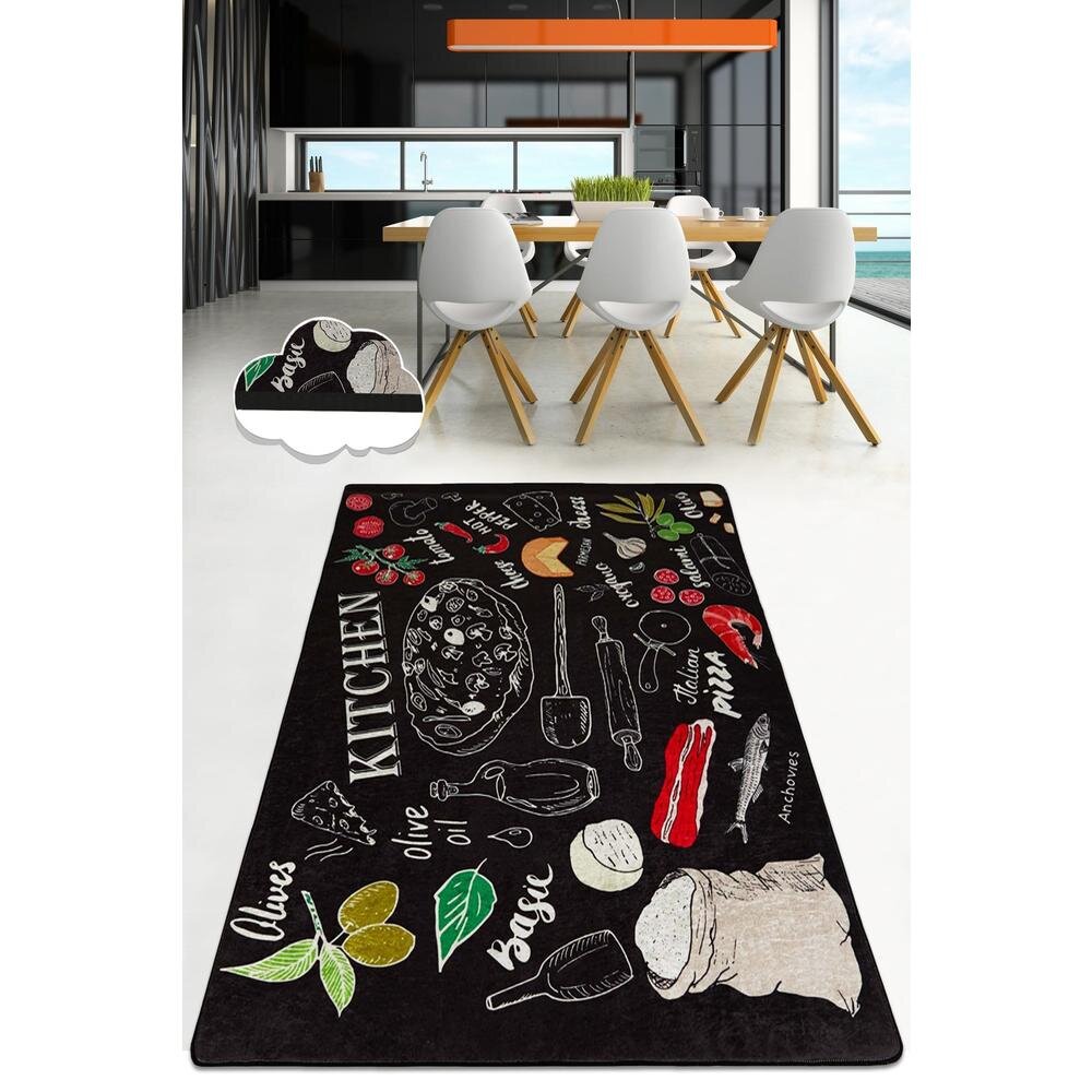 Chilai Home Covor de bucatarie antiderapant 80x150 cm Pizza Italiana