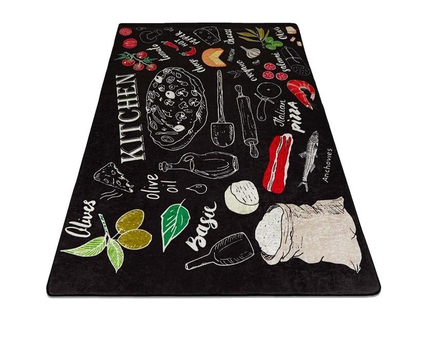 Chilai Home Covor de bucatarie antiderapant 80x150 cm Pizza Italiana