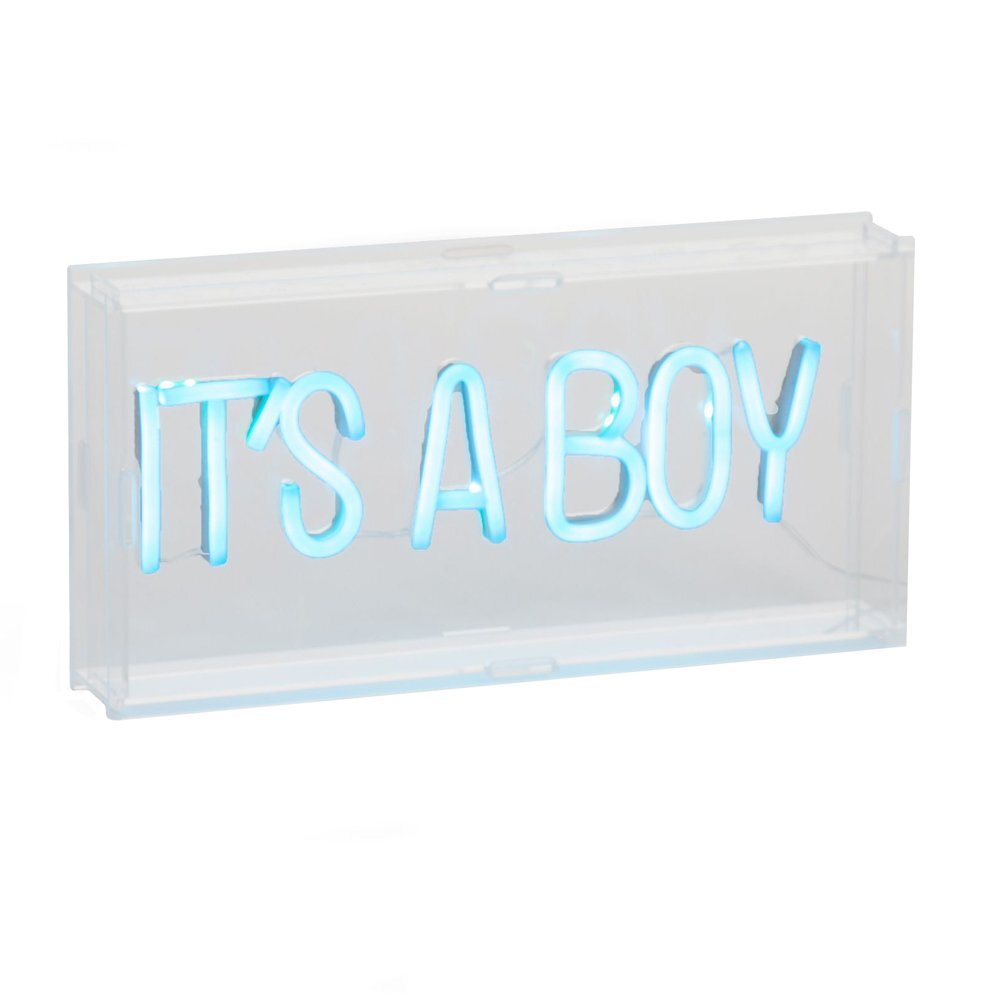 Childhome Caseta luminoasa neon 30x15 cm albastru