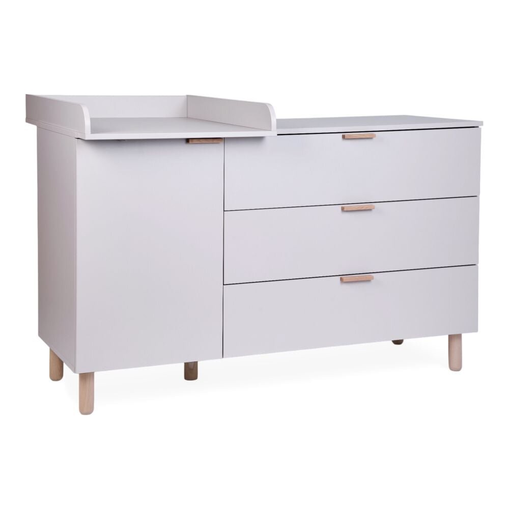 Childhome Comoda Clay 137x77x98 cm cu masa de infasat