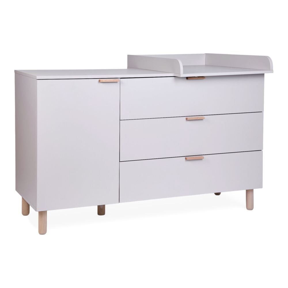 Childhome Comoda Clay 137x77x98 cm cu masa de infasat