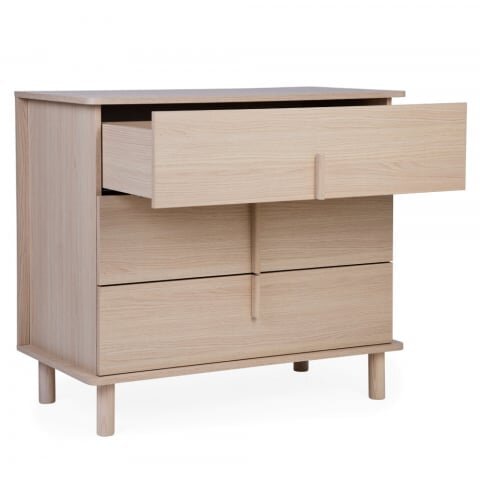 Childhome Comoda Nordica Natural cu masa de infasat 85x50x95 cm