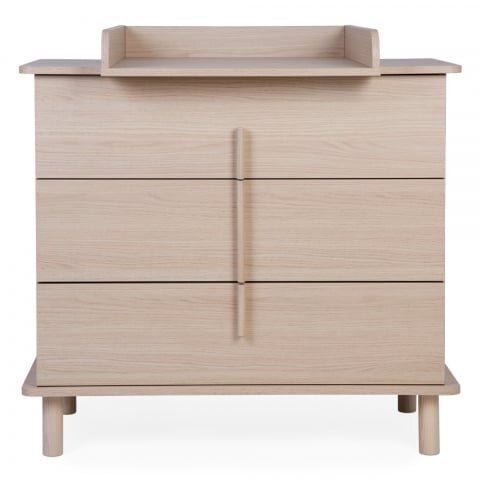 Childhome Comoda Nordica Natural cu masa de infasat 85x50x95 cm