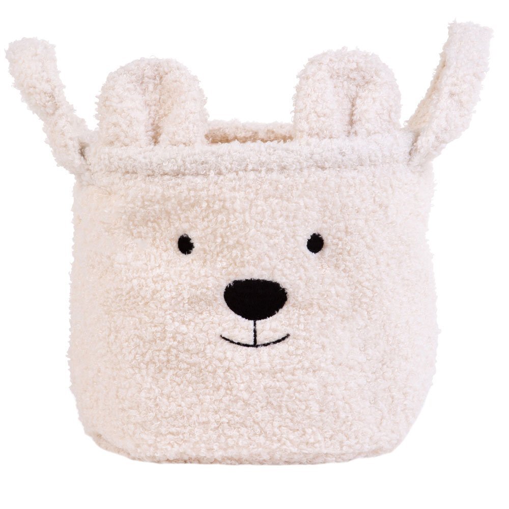Childhome Cos depozitare 25x20x20 cm Teddy alb