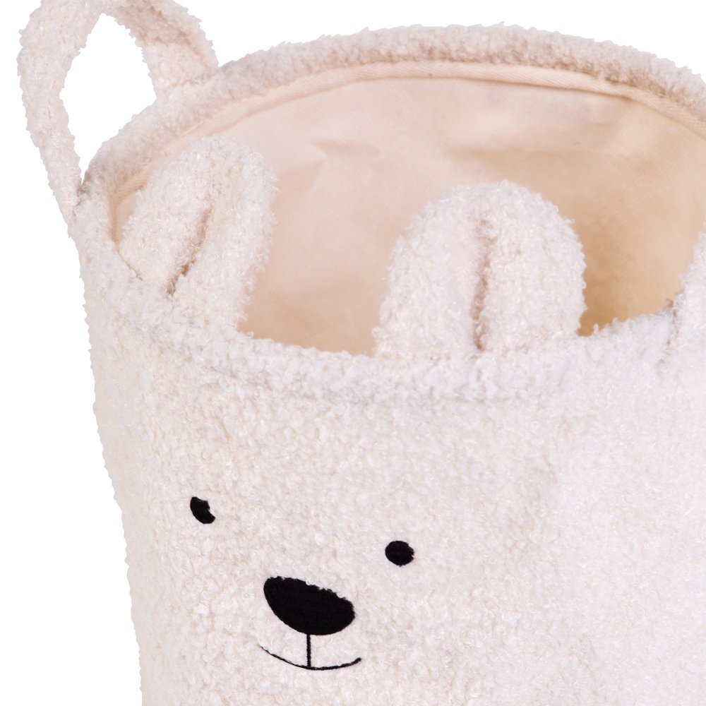 Childhome Cos depozitare 40x40x40 cm Teddy alb