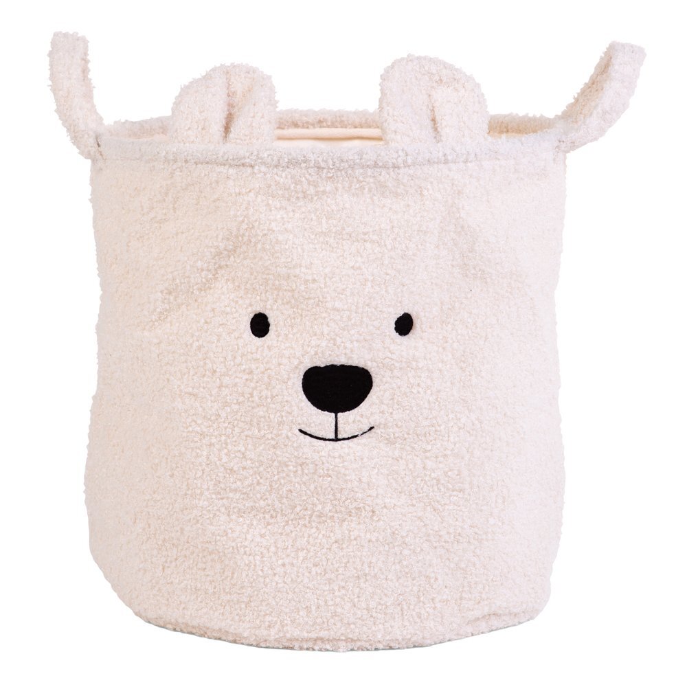 Childhome Cos depozitare 40x40x40 cm Teddy alb