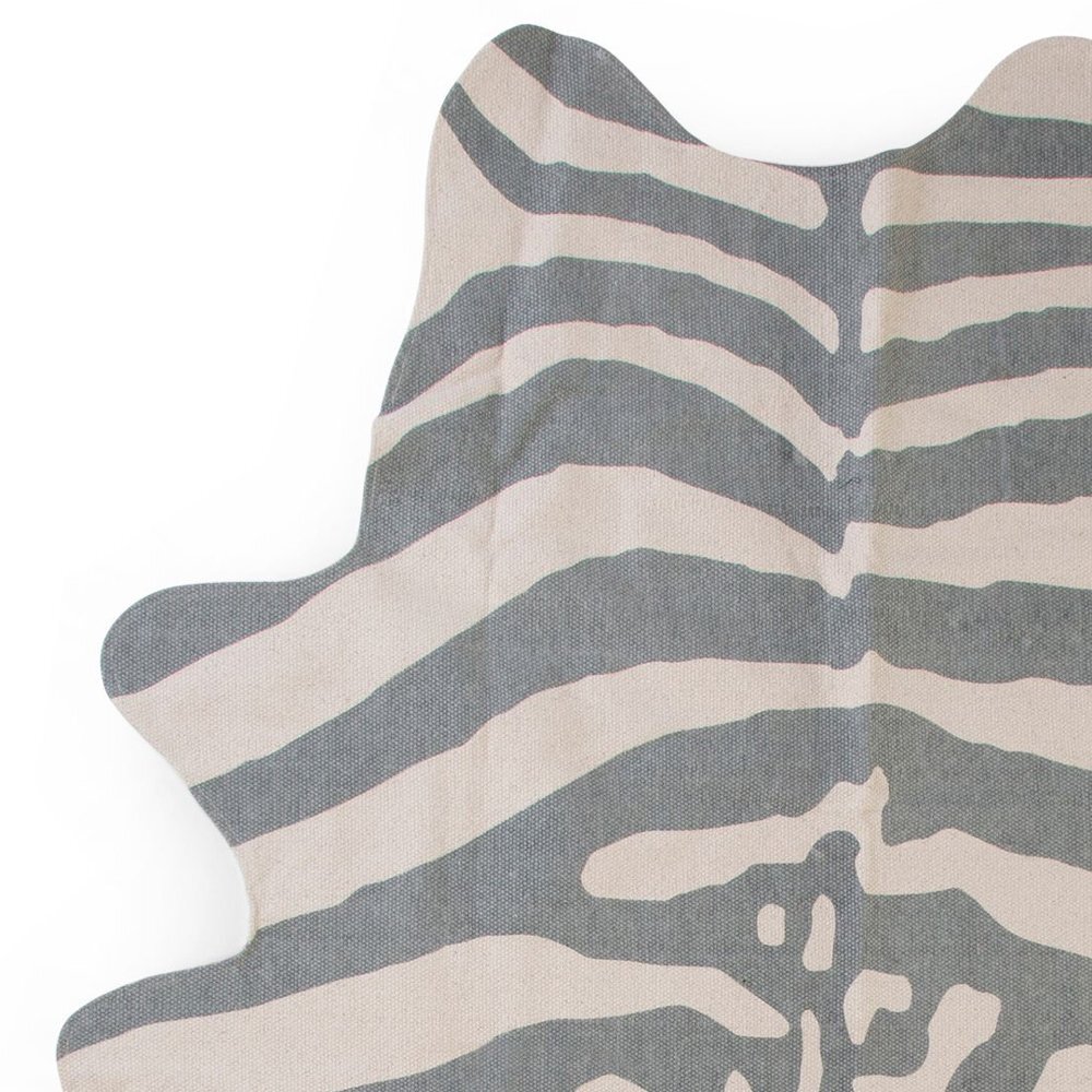 Childhome Covor bumbac 145x160 cm Zebra gri
