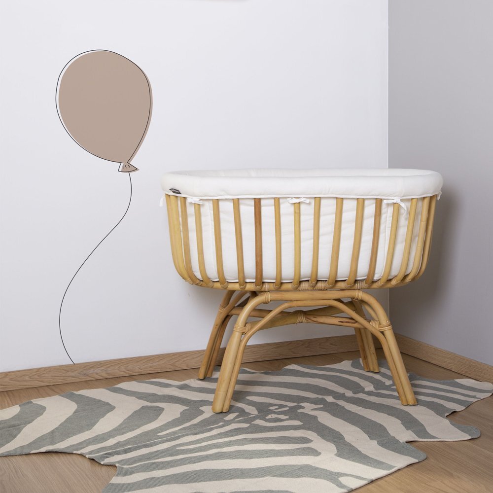 Childhome Covor bumbac 145x160 cm Zebra gri