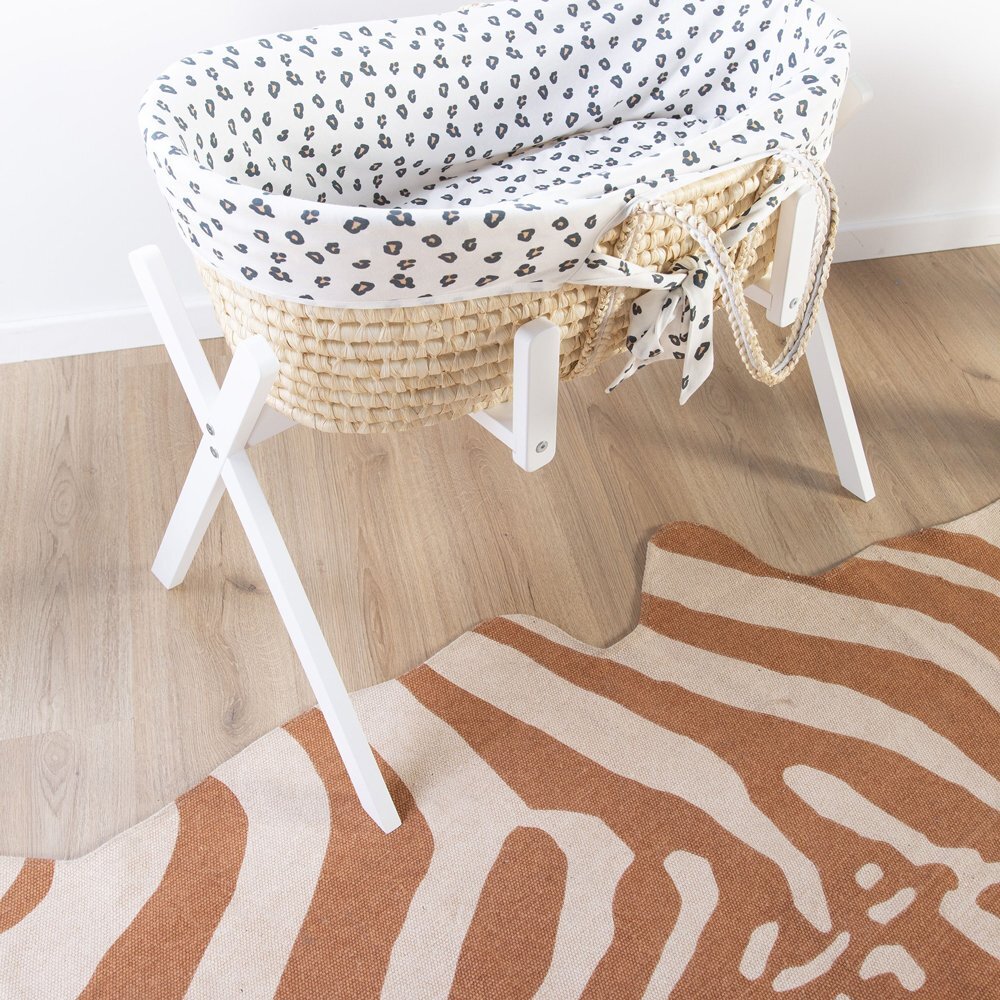 Childhome Covor bumbac 145x160 cm Zebra nude