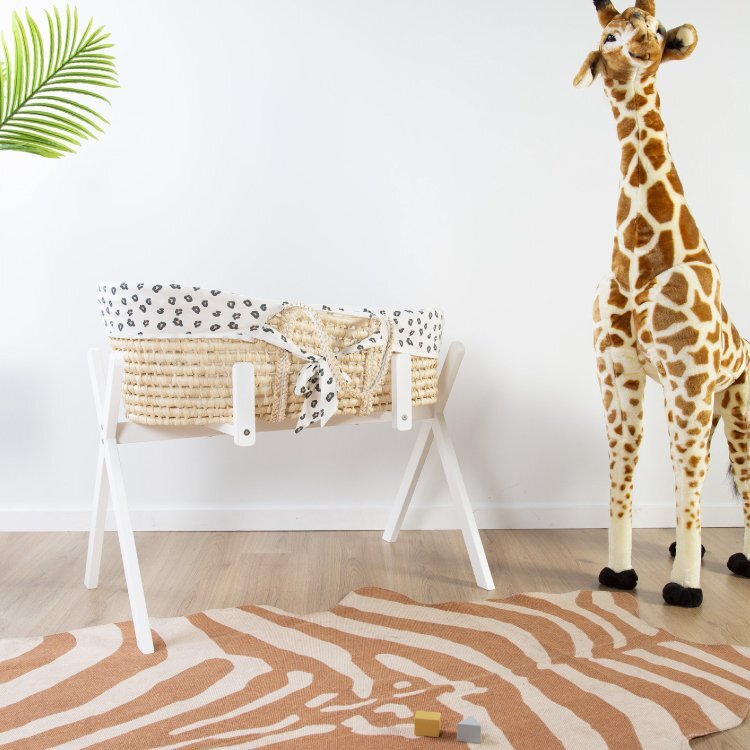 Childhome Covor bumbac 145x160 cm Zebra nude