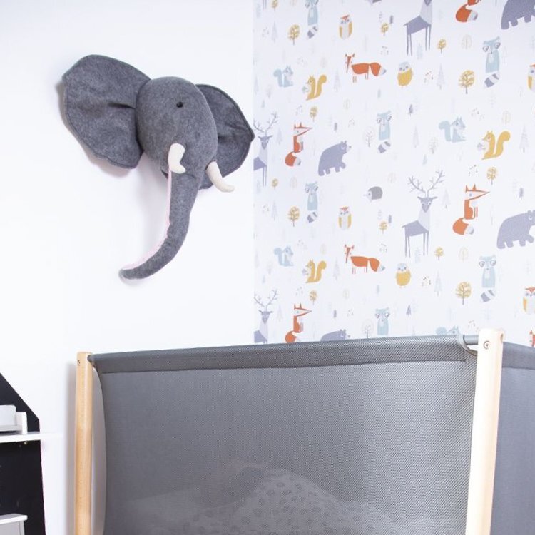 Childhome Decoratiune perete 15x28x36 cm Elefant