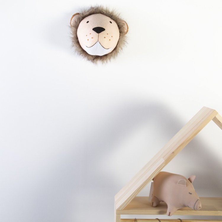 Childhome Decoratiune perete 15x28x36 cm Leu