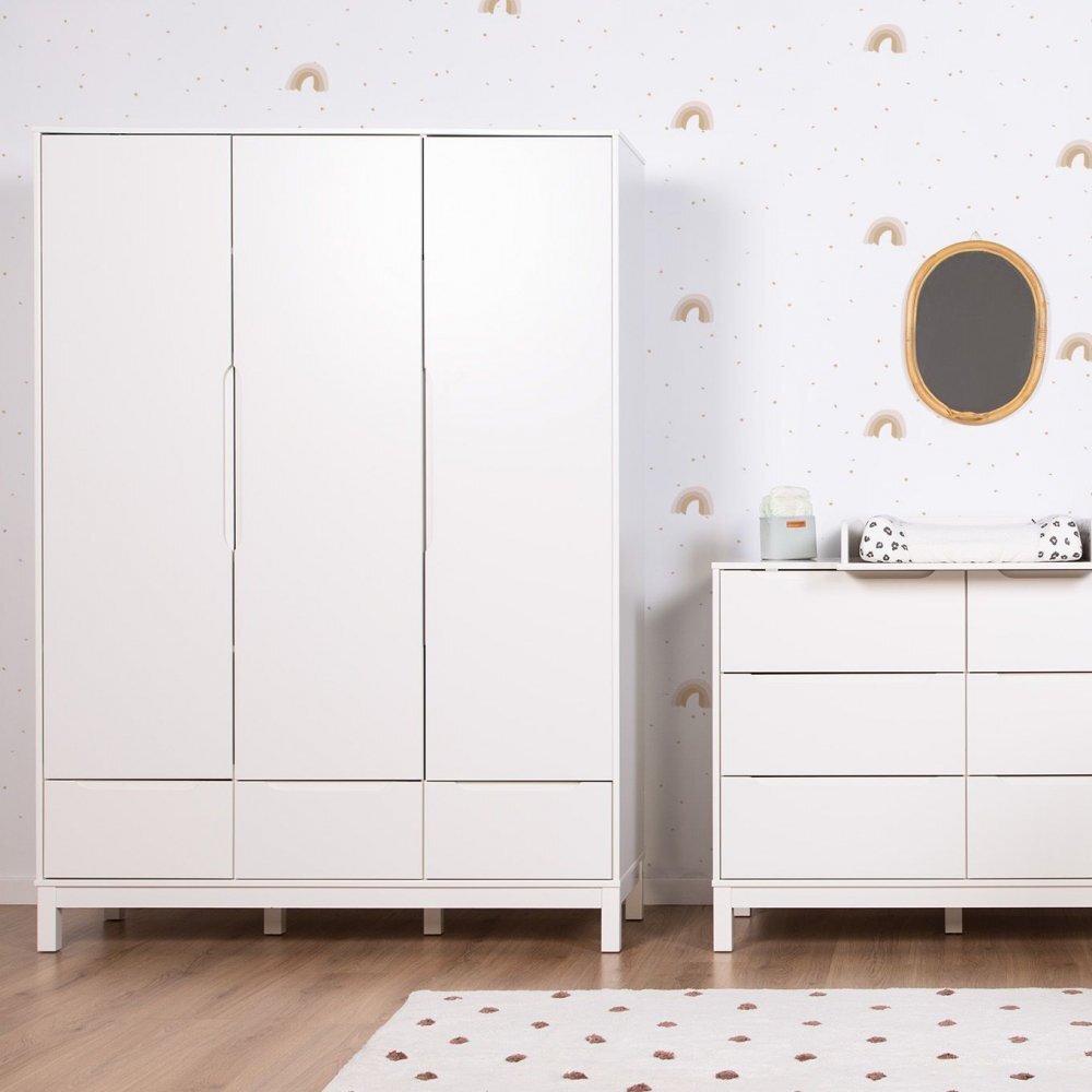 Childhome Dulap Jota 135x45x190 cm Mdf Alb
