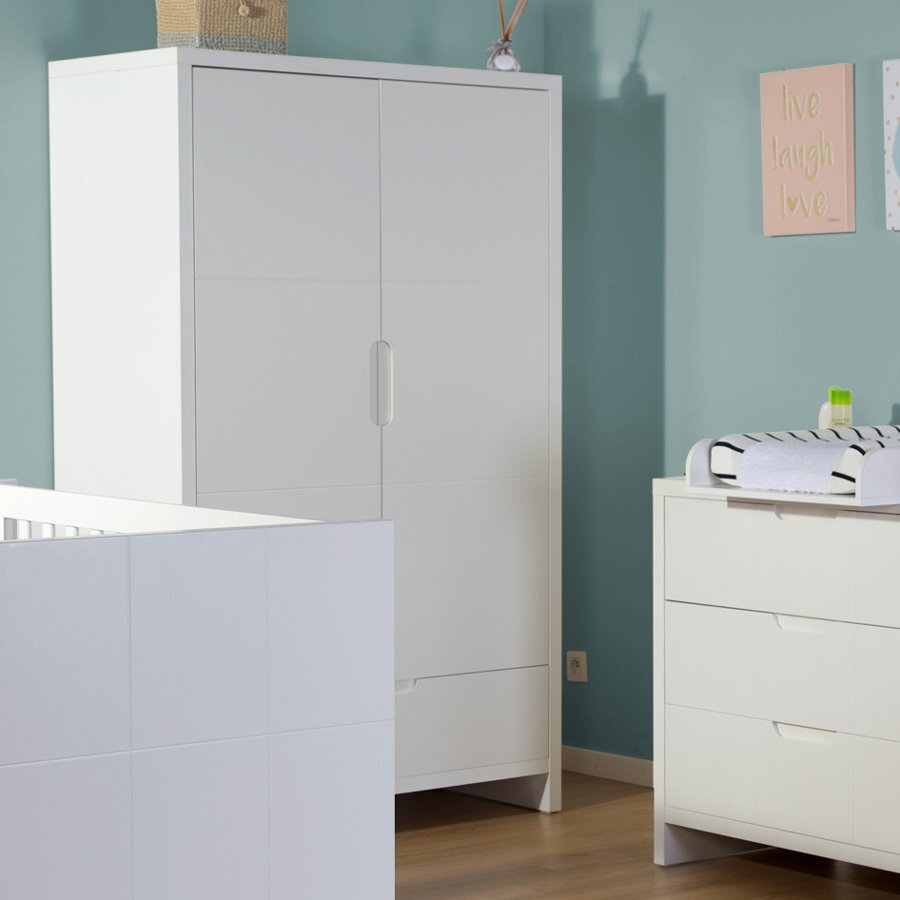 Childhome Dulap Quadro White 110x58x185 cm MDF Alb