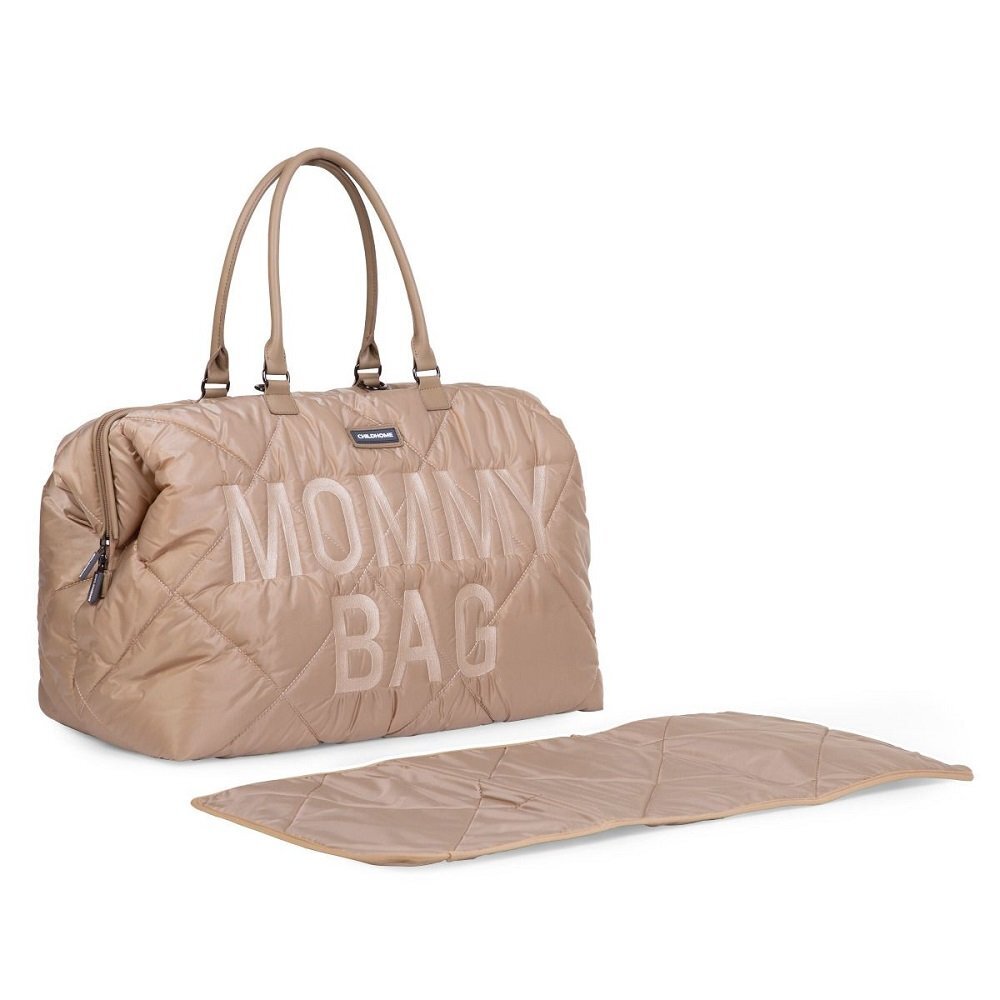 Childhome Geanta de infasat matlasata Mommy Bag bej