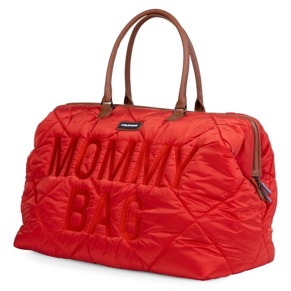 Childhome Geanta de infasat matlasata Mommy Bag rosu